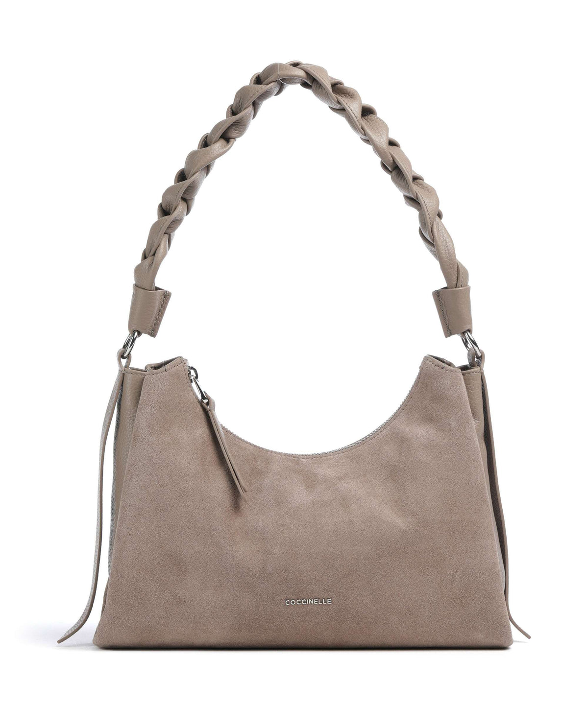 Coccinelle Boheme Suede Shoulder bag warm taupe