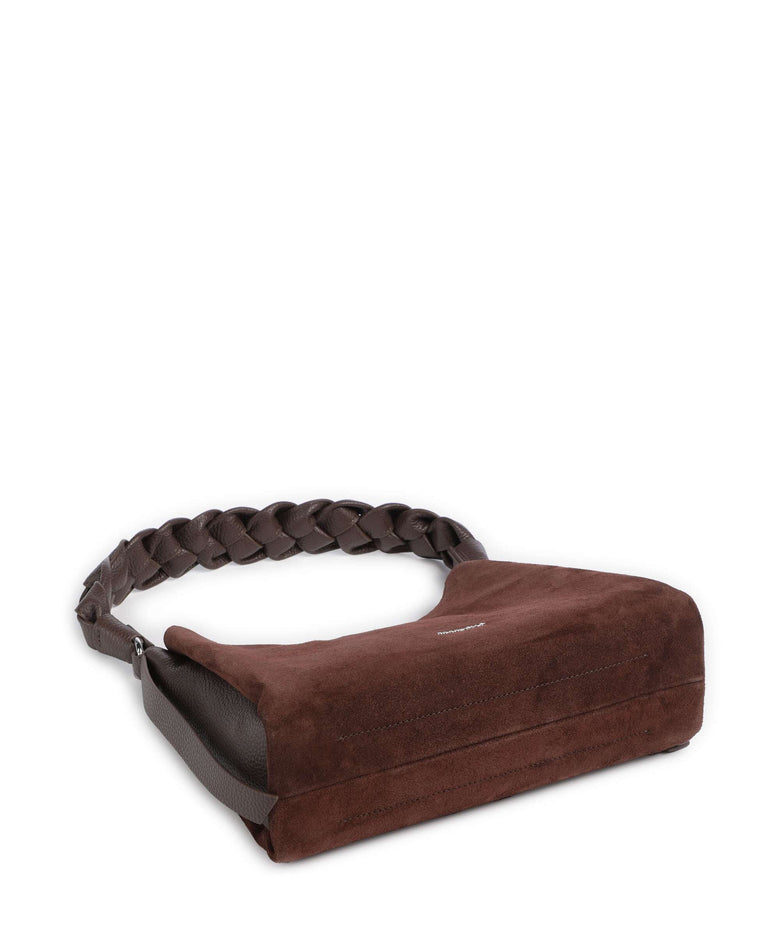 Coccinelle Boheme Suede Shoulder bag brunette