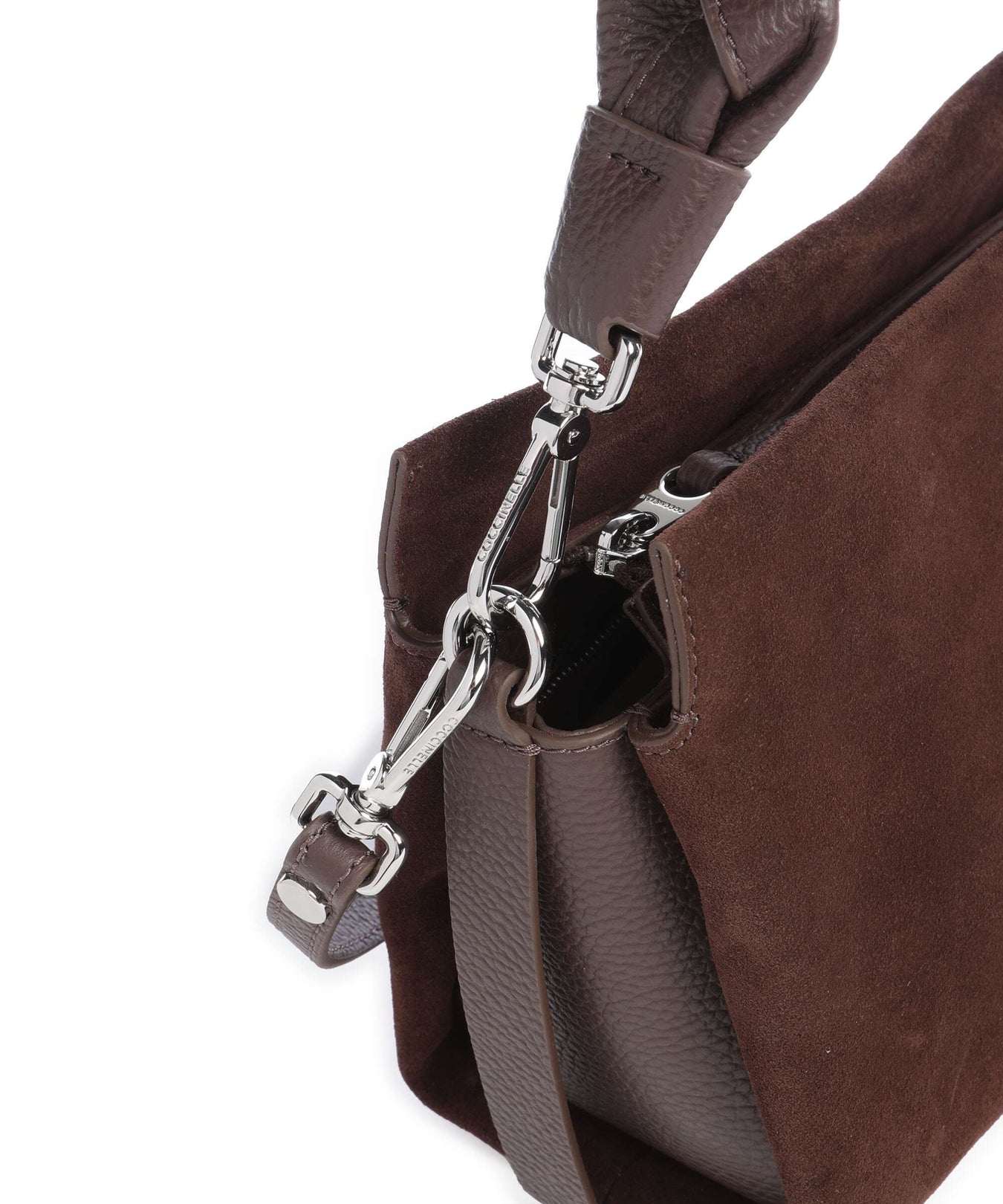 Coccinelle Boheme Suede Handbag brunette