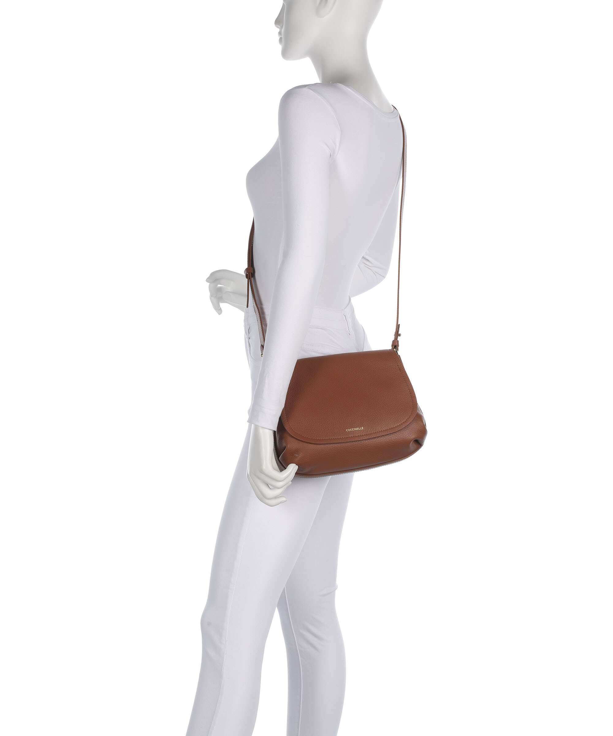 Coccinelle Rebekka Crossbody bag cognac