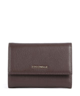 Coccinelle Metallic Soft RFID Portefeuille brunette