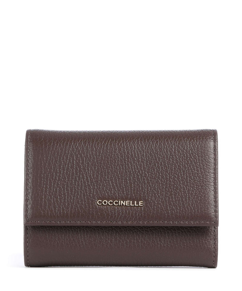 Coccinelle Metallic Soft Wallet brunette