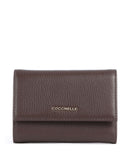 Coccinelle Metallic Soft Portemonnee brunette