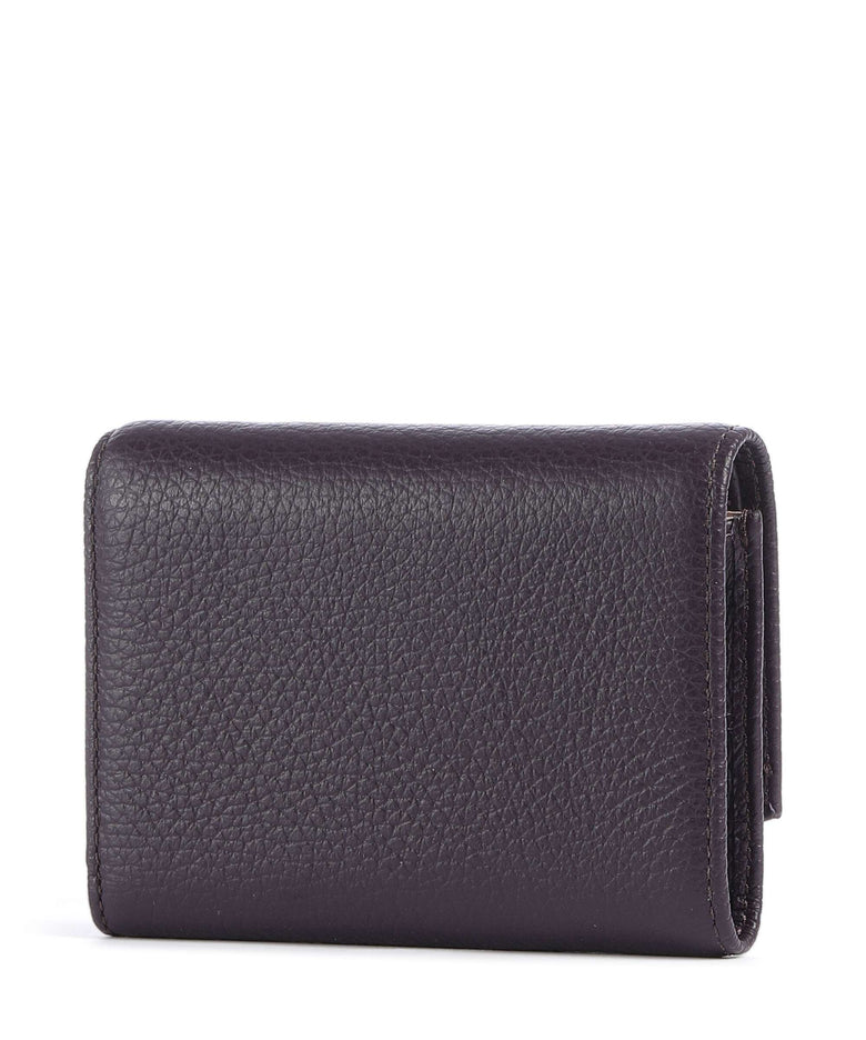 Coccinelle Metallic Soft RFID Wallet prune