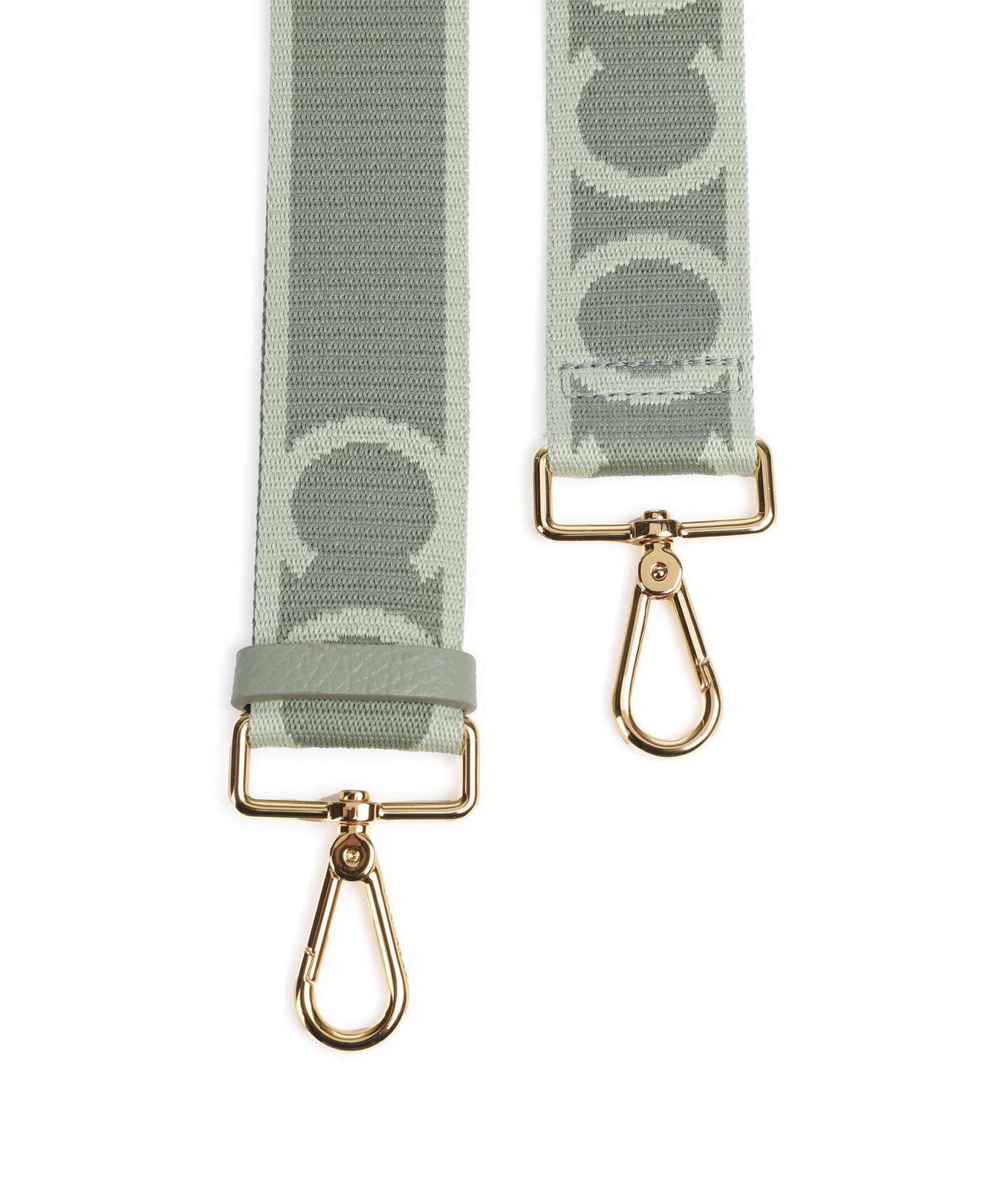 Coccinelle Nastro Signature Bag strap greenery