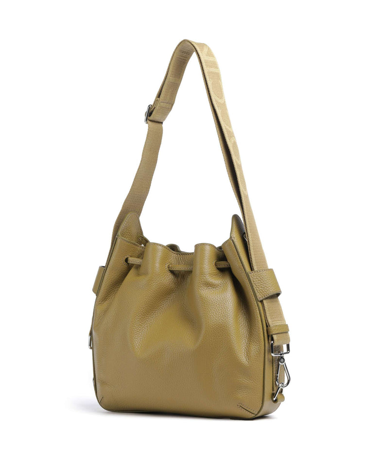 Coccinelle Gretel Ribbon Bucket bag seagrass