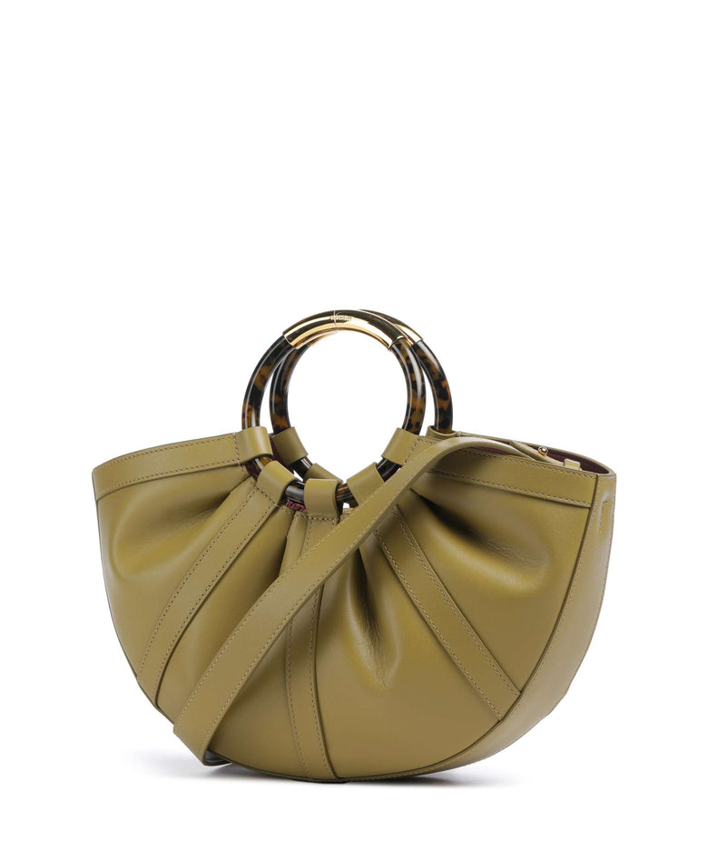Coccinelle Shell Handbag seagrass