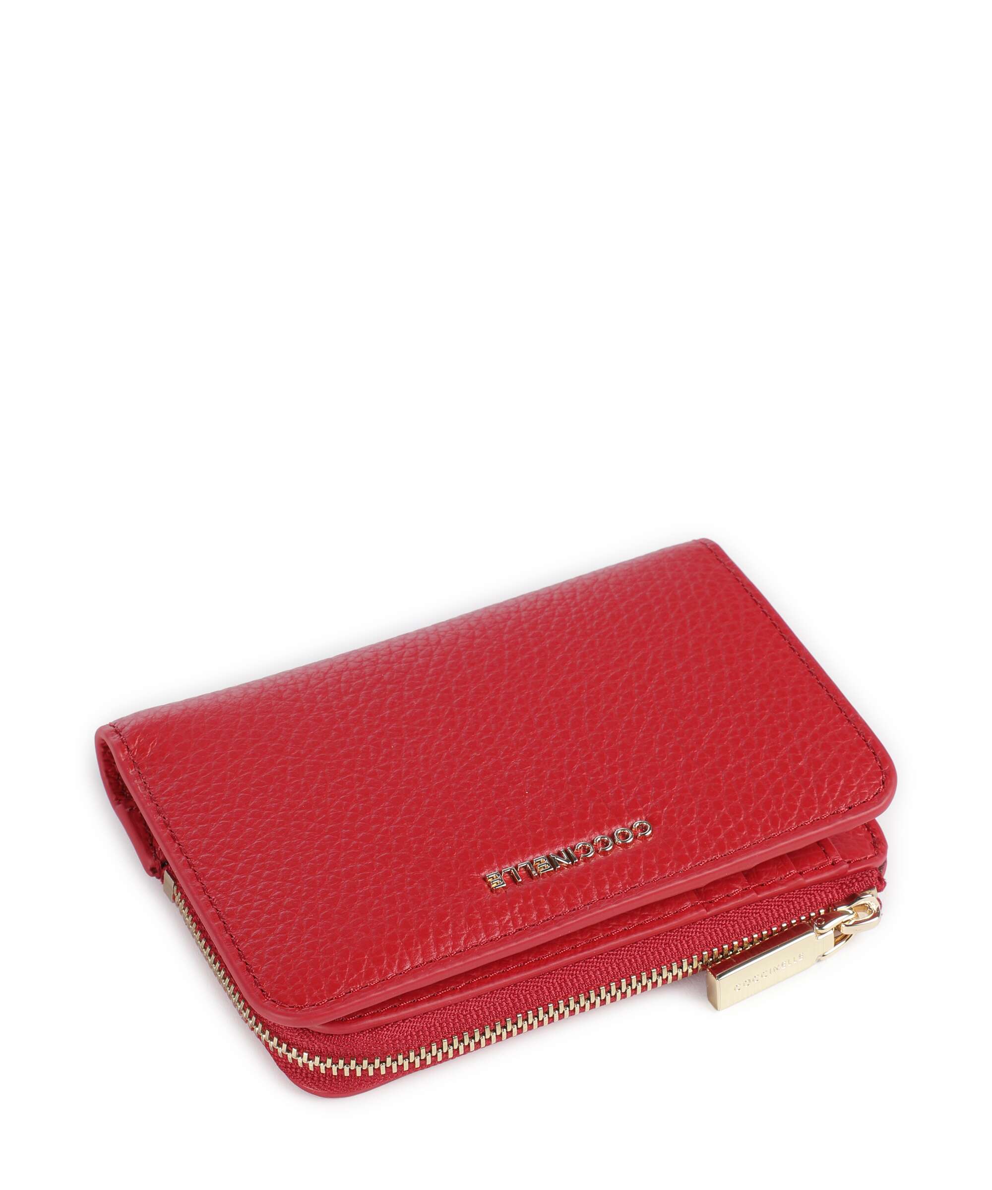 Coccinelle Metallic Soft Wallet scarlet