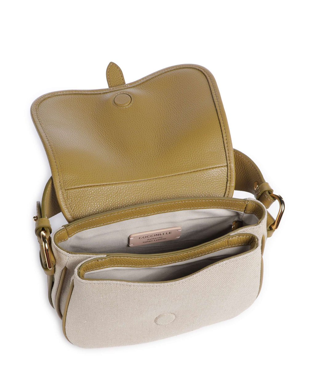 Coccinelle Mavery Canvas Handbag natural/seagrass