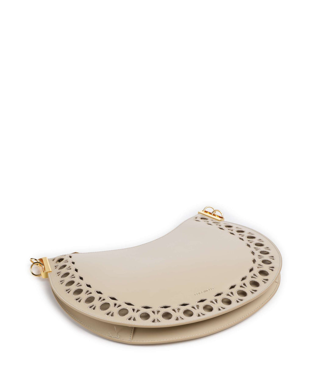 Coccinelle Sunup Monogram Sangallo Hobo bag sandshell