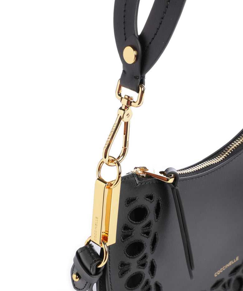 Coccinelle Sunup Monogram Sangallo Shoulder bag noir