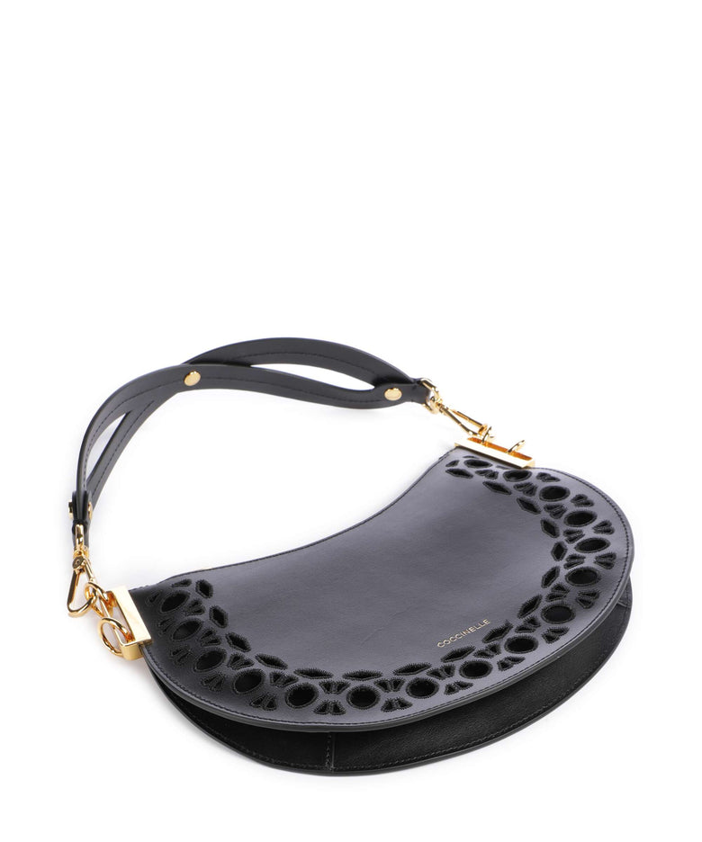 Coccinelle Sunup Monogram Sangallo Shoulder bag noir