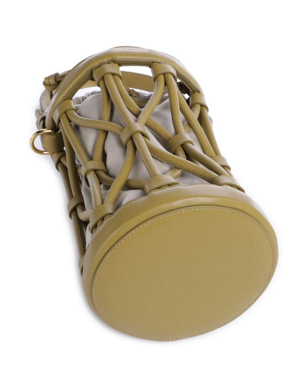 Coccinelle Koi Bucket bag seagrass