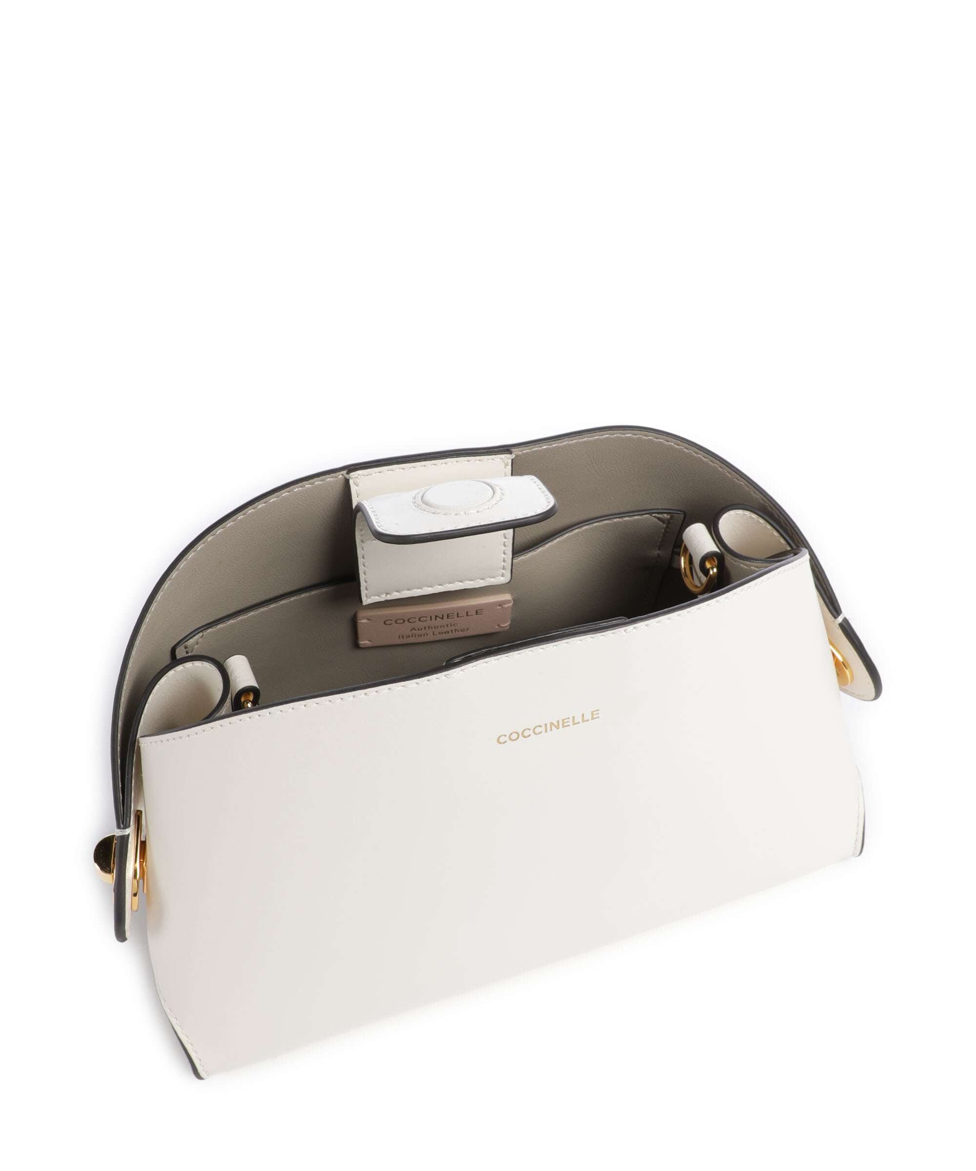 Coccinelle Tylde Calf Crossbody bag pearl