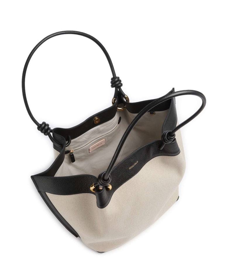 Coccinelle Finn Canvas Tote bag natural/noir