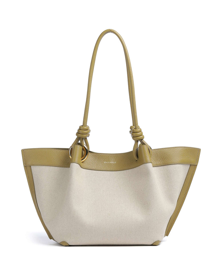 Coccinelle Finn Canvas Hobo bag natural/seagrass