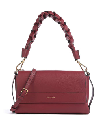 Coccinelle Boheme Grana Double Sac porté épaule ribes/prune