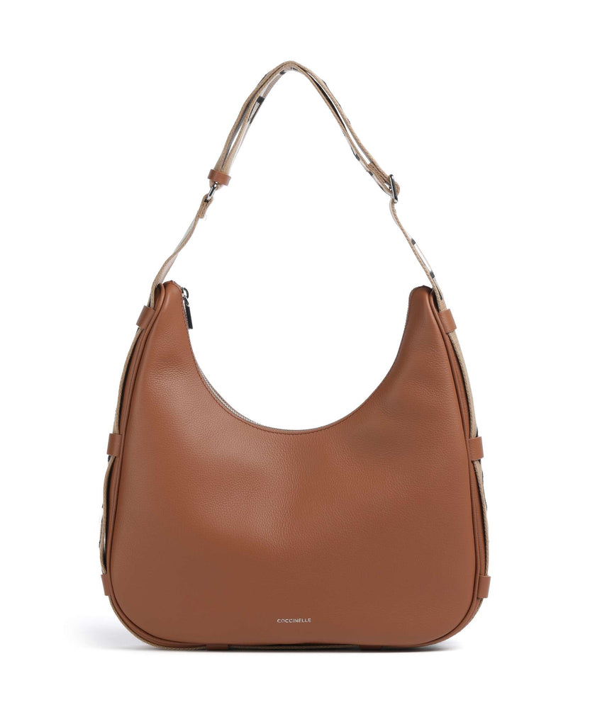 Coccinelle Raquel Hobo bag cognac/noir