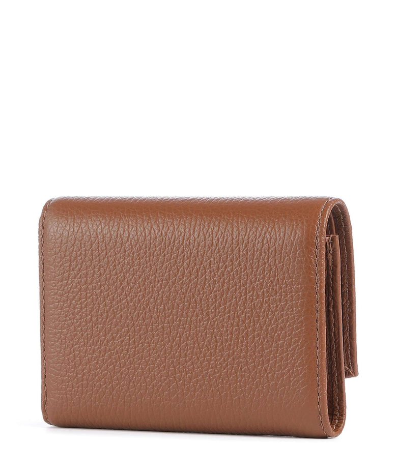 Coccinelle Metallic Soft Wallet cognac