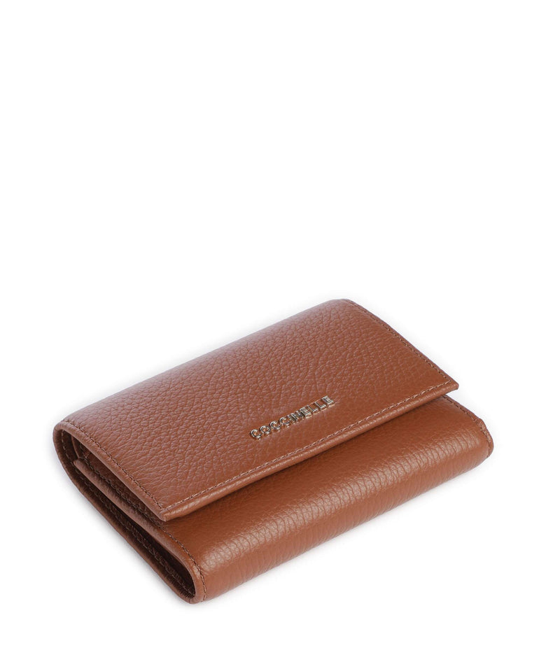 Coccinelle Metallic Soft RFID Wallet cognac