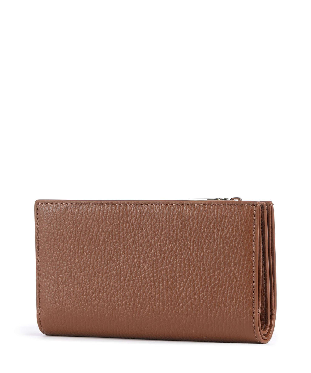 Coccinelle Metallic Soft Wallet cognac