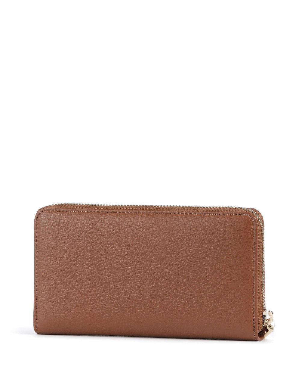 Coccinelle Metallic Soft Wallet cognac
