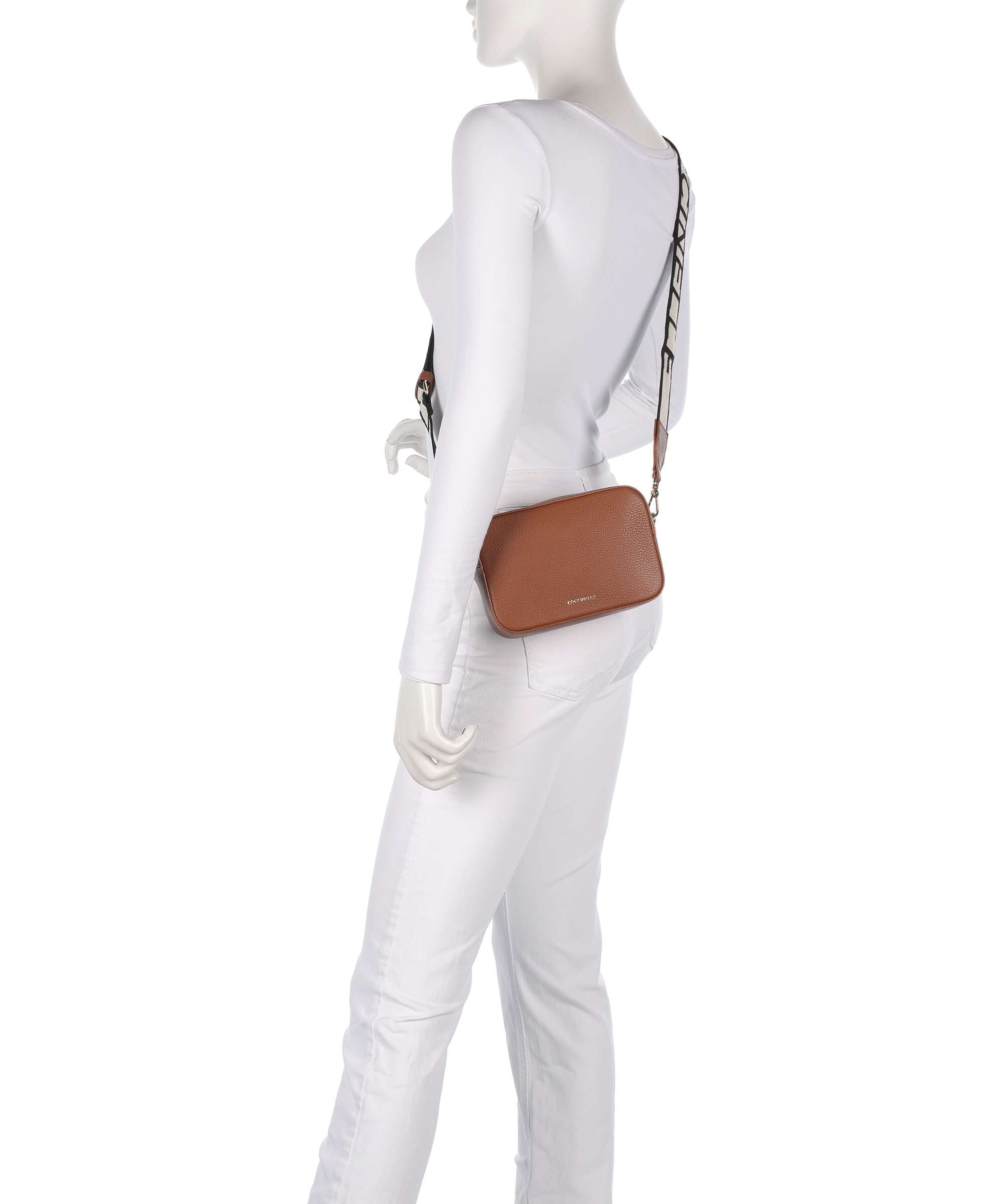 Coccinelle Tebe Crossbody bag cognac
