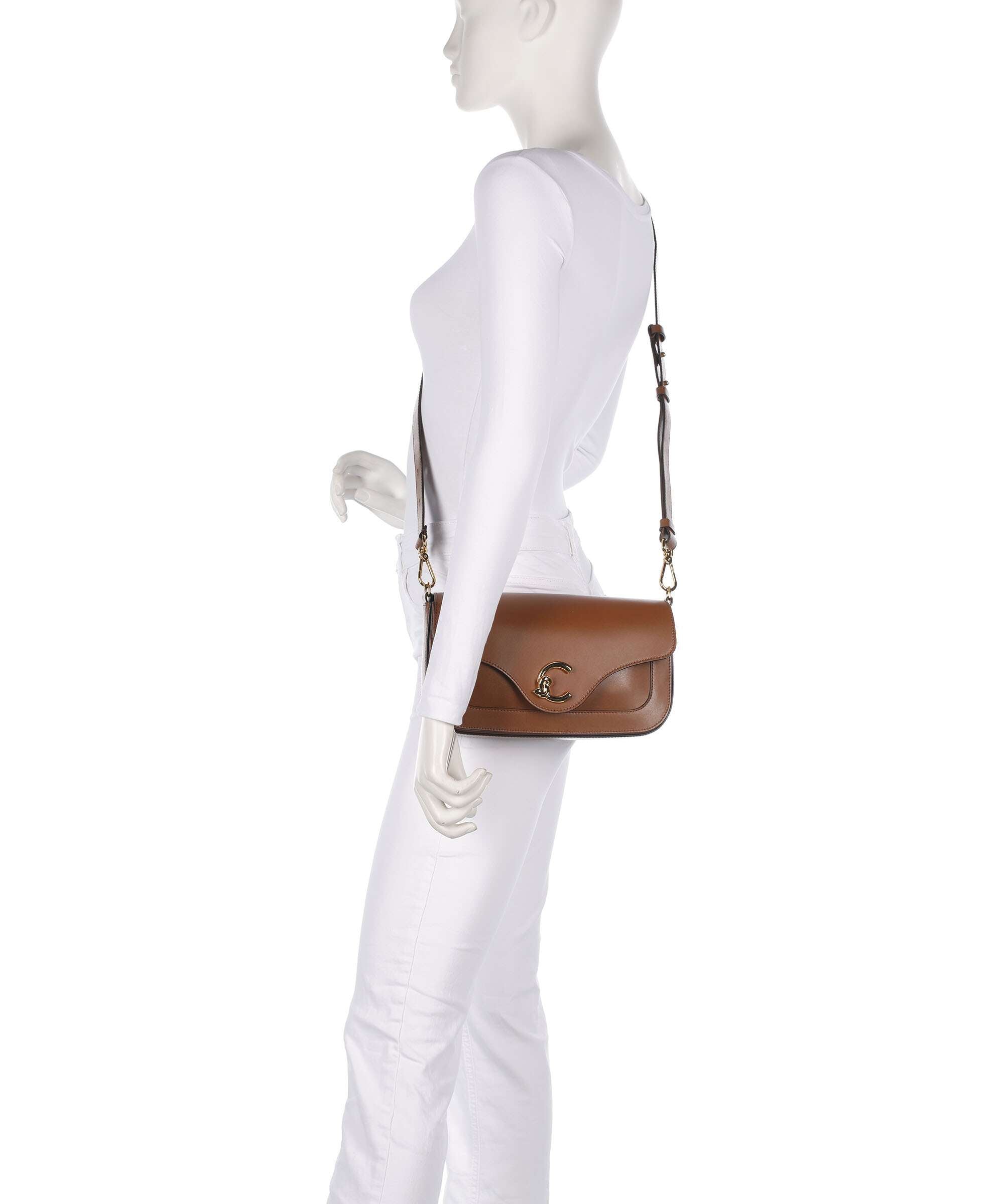 Coccinelle C-Me Crossbody bag cognac