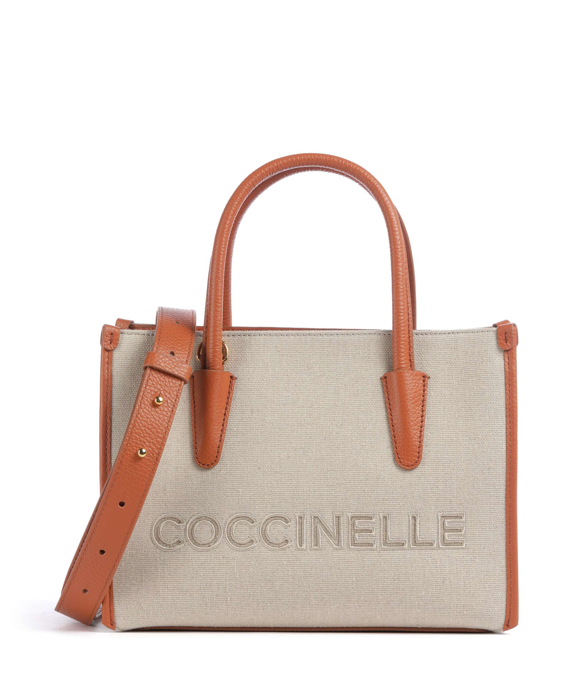 Coccinelle Myrtha Canvas Handbag natural/crab