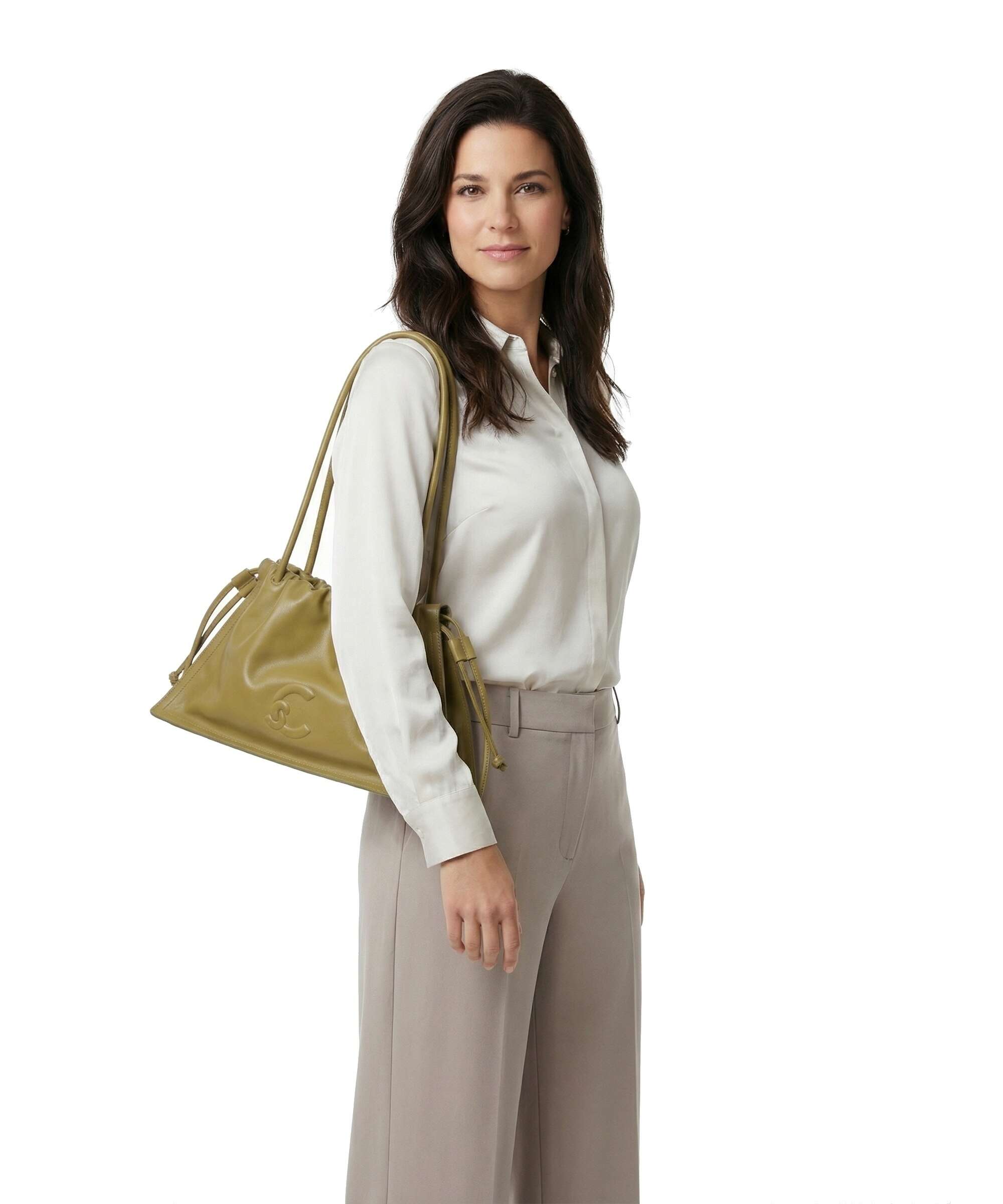 Coccinelle Dulse Bucket bag seagrass