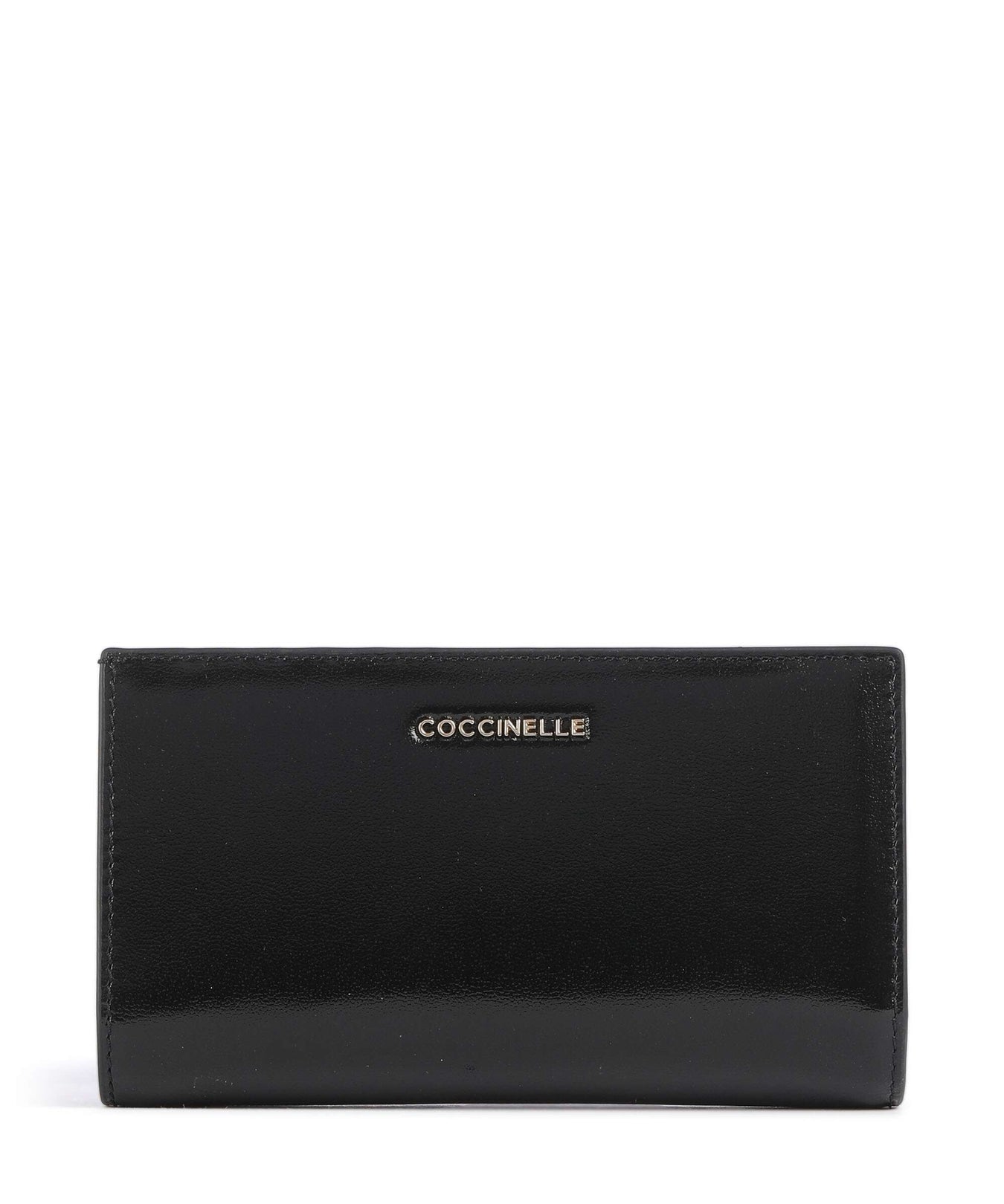 Coccinelle Metallic Shiny Smooth RFID Wallet noir