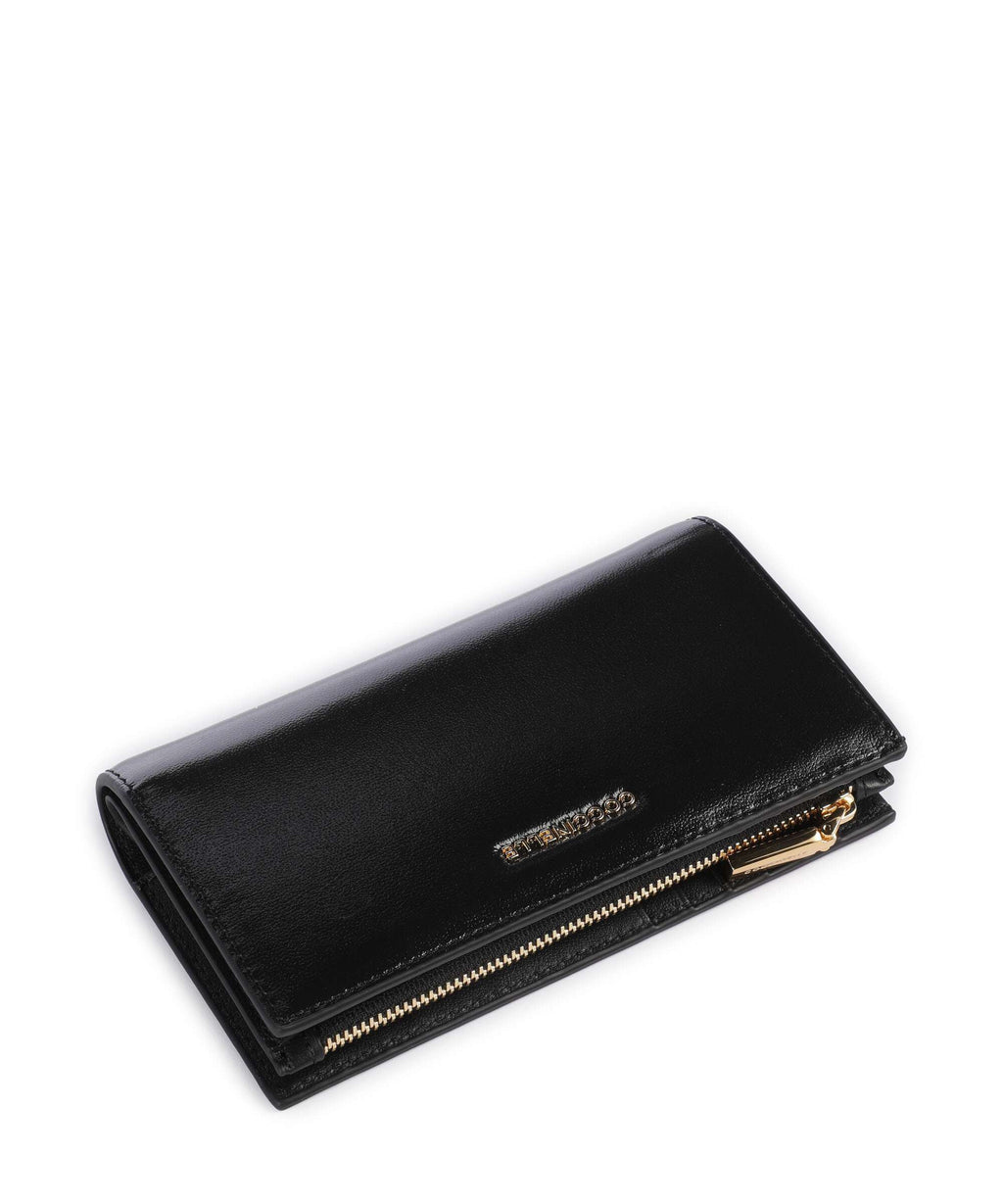 Coccinelle Metallic Shiny Smooth Wallet noir