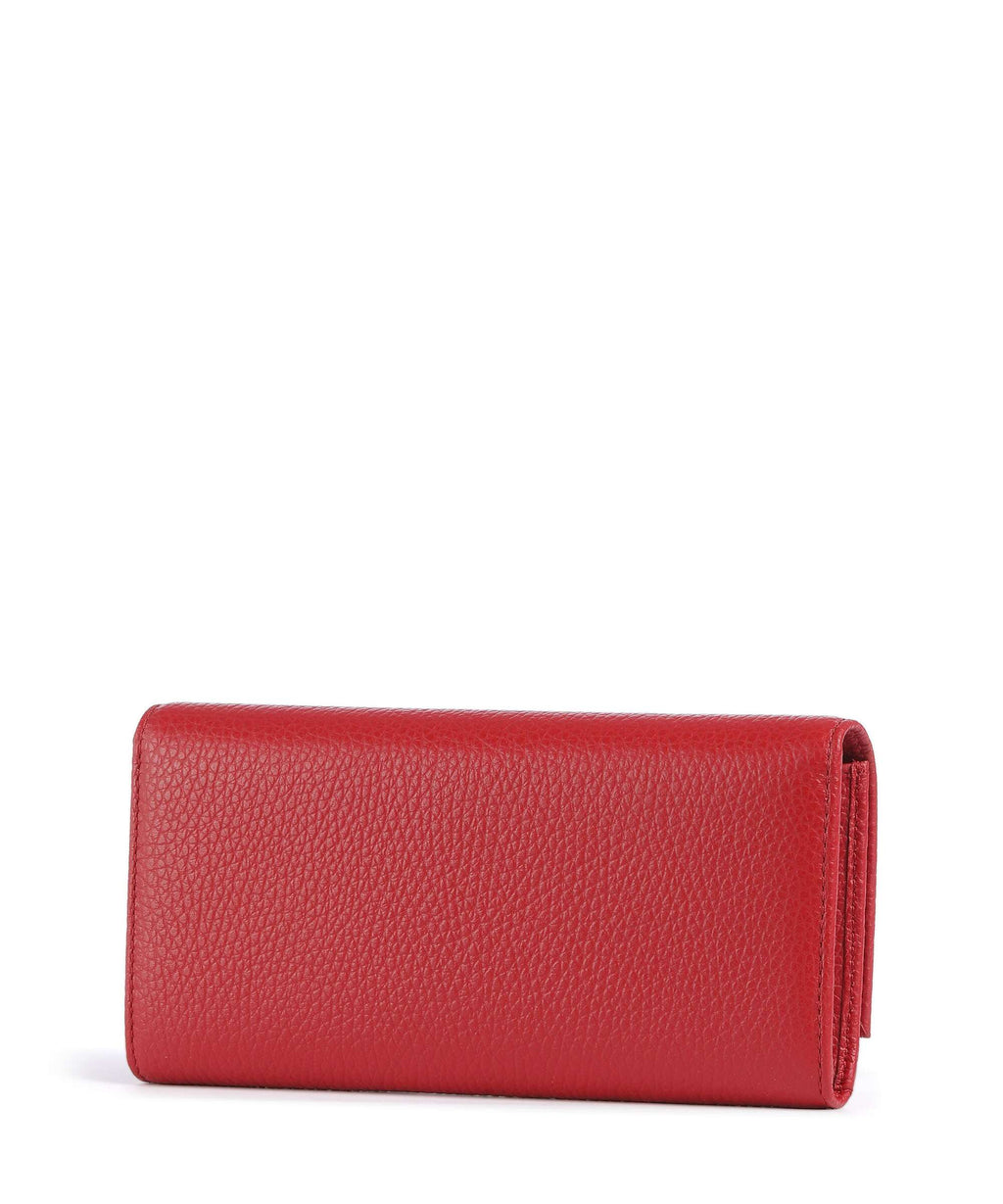 Coccinelle Metallic Soft Wallet scarlet