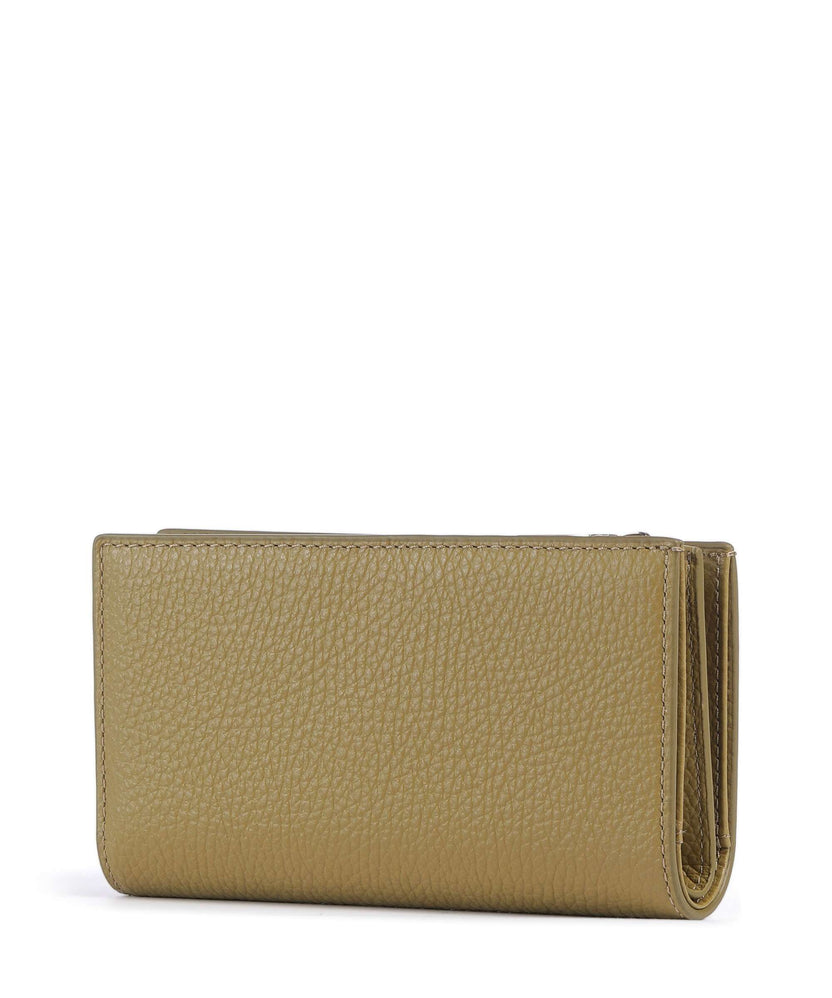 Coccinelle Metallic Soft RFID Wallet seagrass