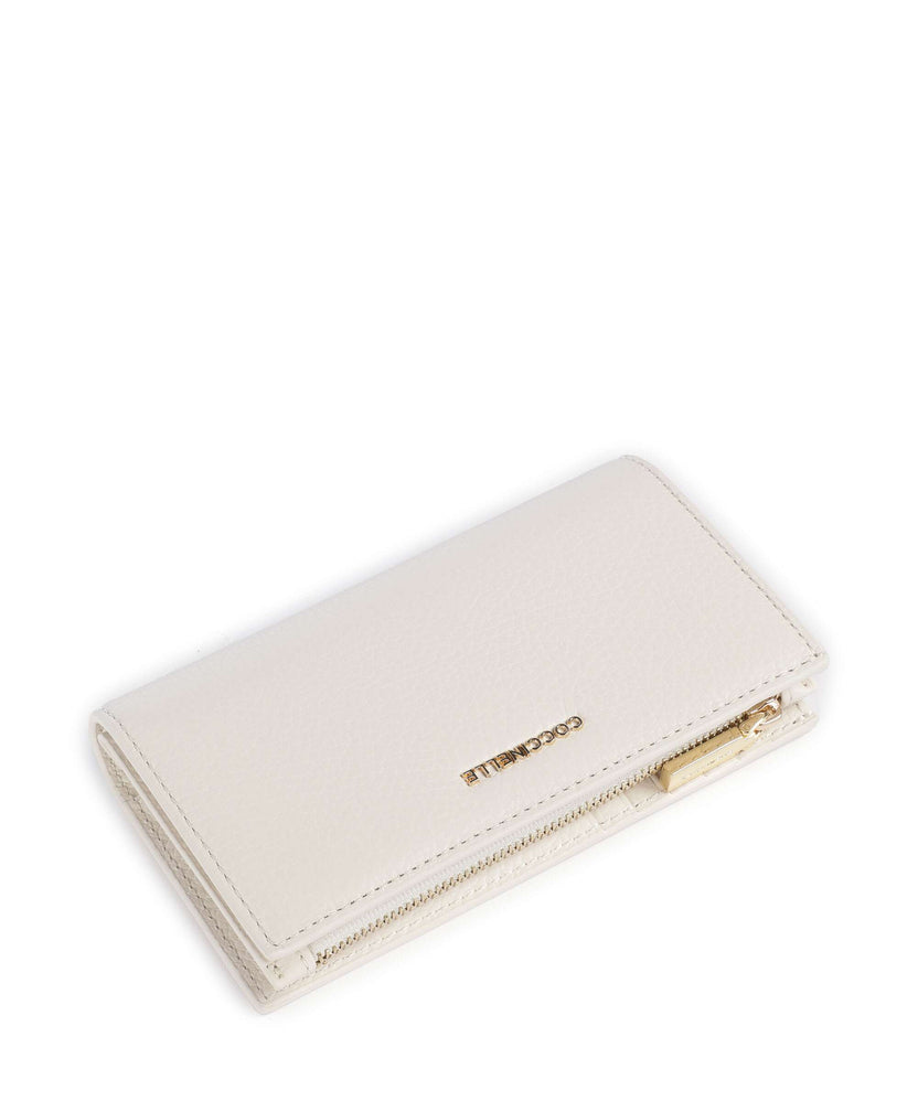 Coccinelle Metallic Soft RFID Wallet pearl