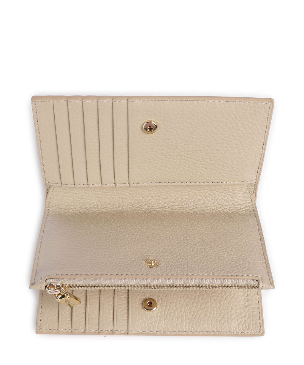 Coccinelle Metallic Soft RFID Wallet sandshell
