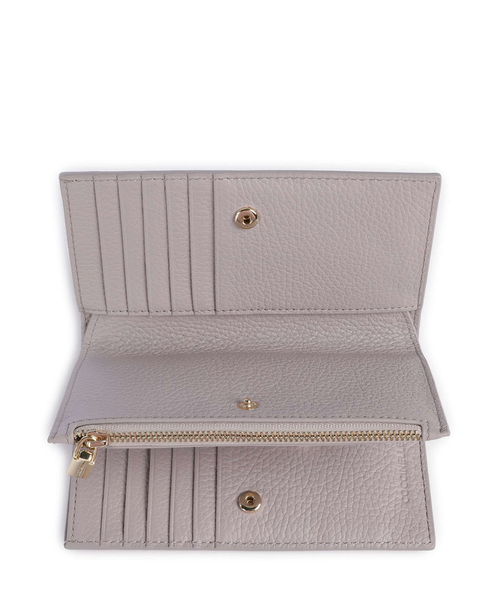 Coccinelle Metallic Soft RFID Wallet oyster