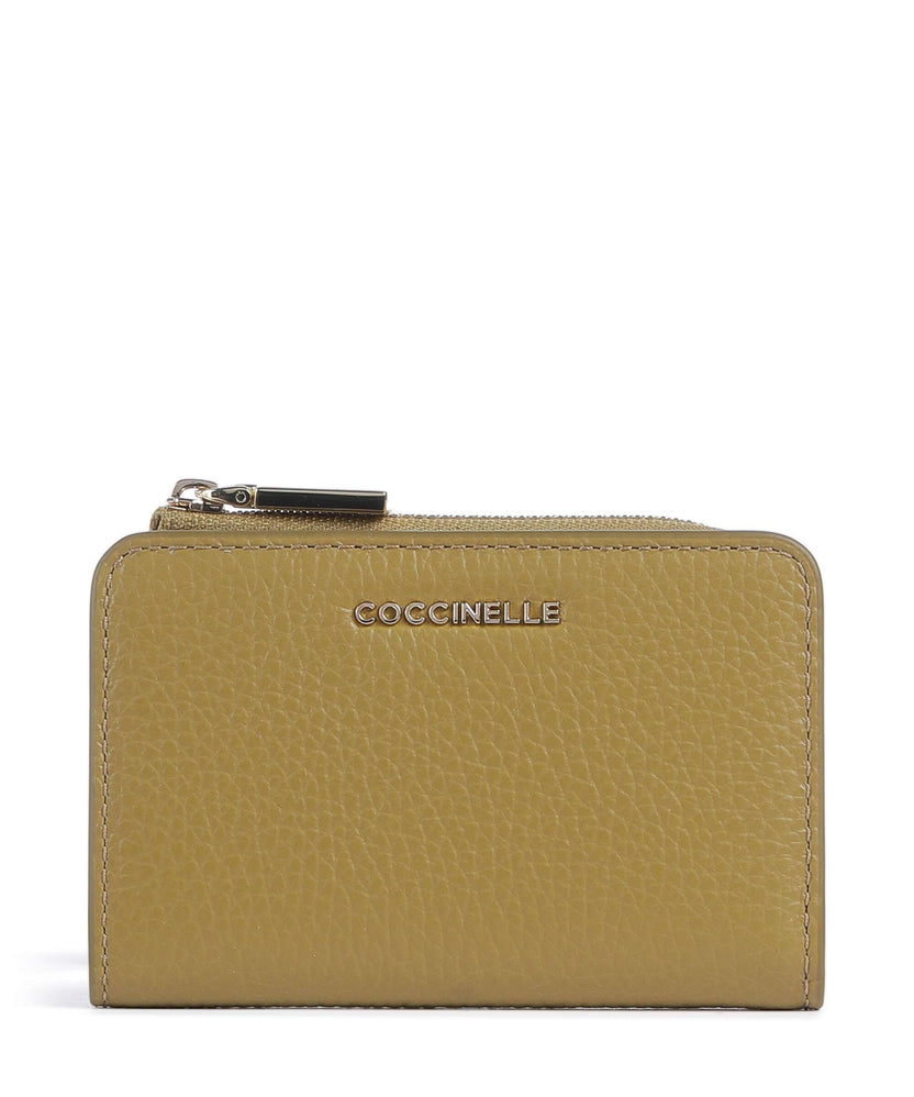 Coccinelle Metallic Soft Wallet seagrass
