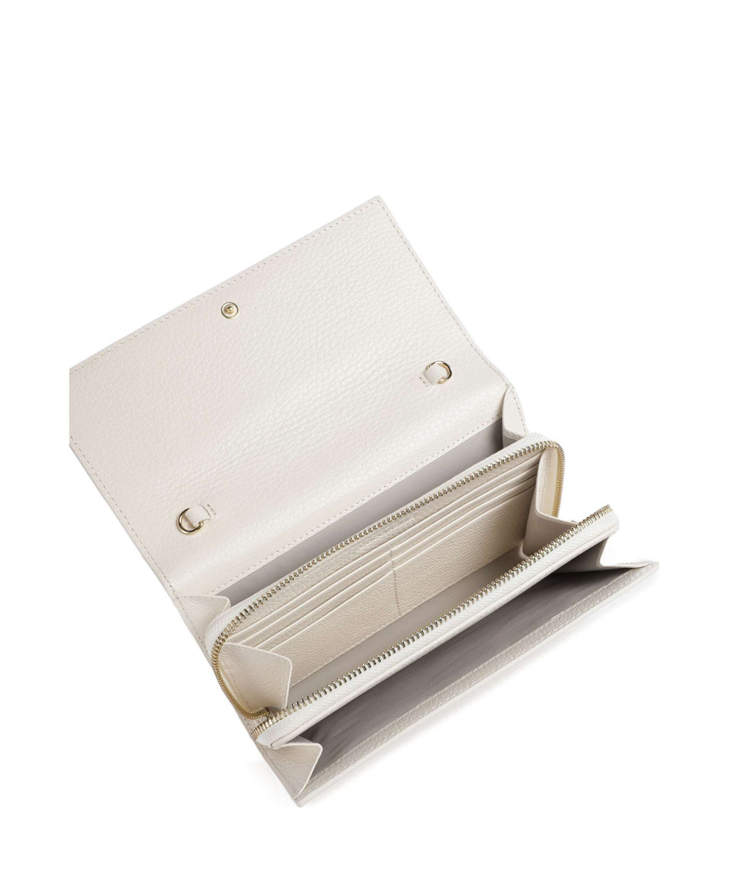 Coccinelle Metallic Soft RFID Wallet pearl