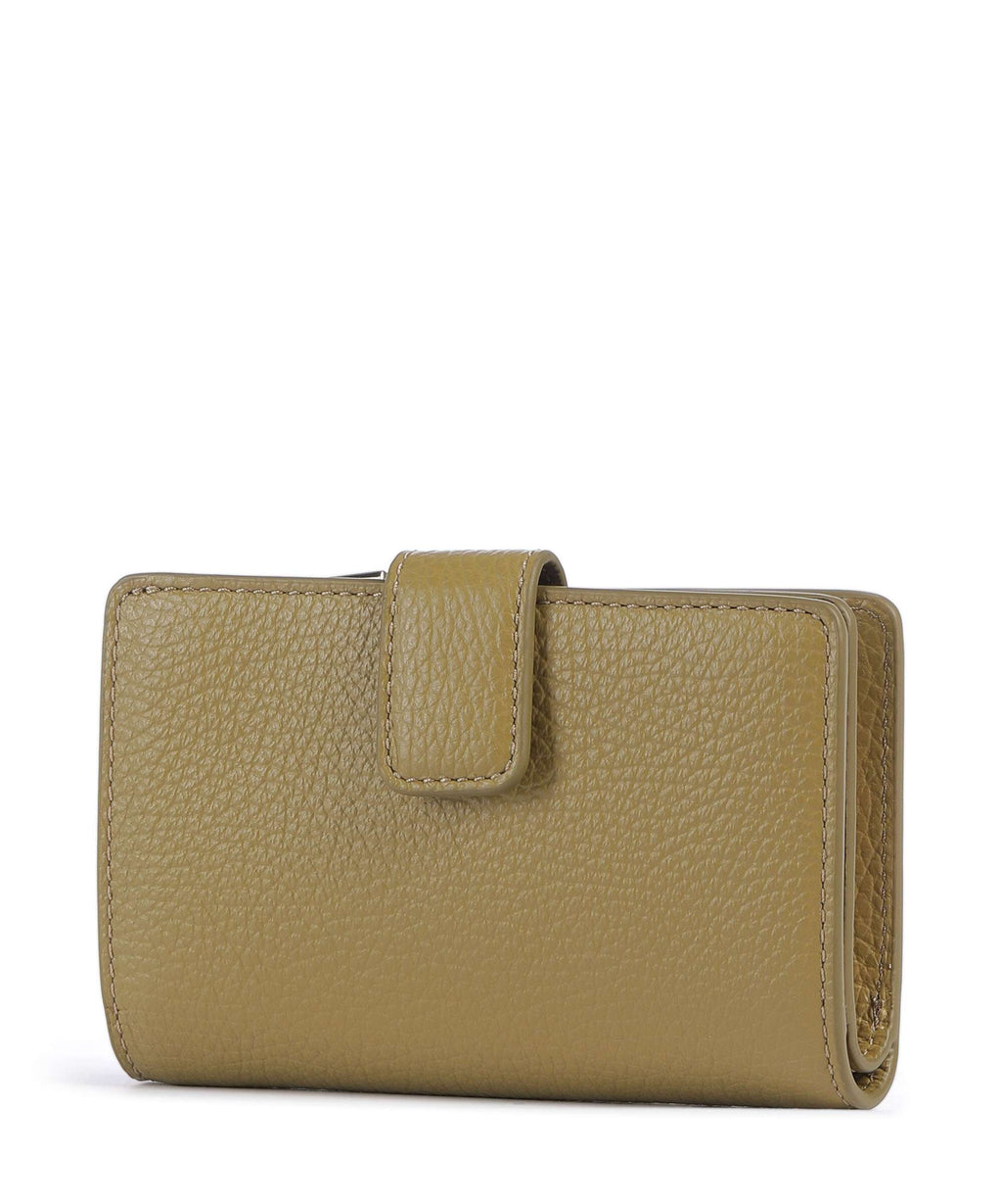 Coccinelle Metallic Soft Wallet seagrass