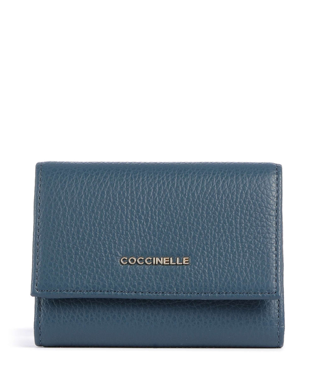 Coccinelle Metallic Soft Wallet deep blue