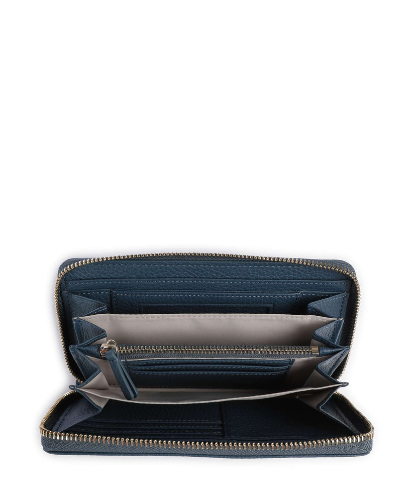 Coccinelle Metallic Soft RFID Wallet deep blue