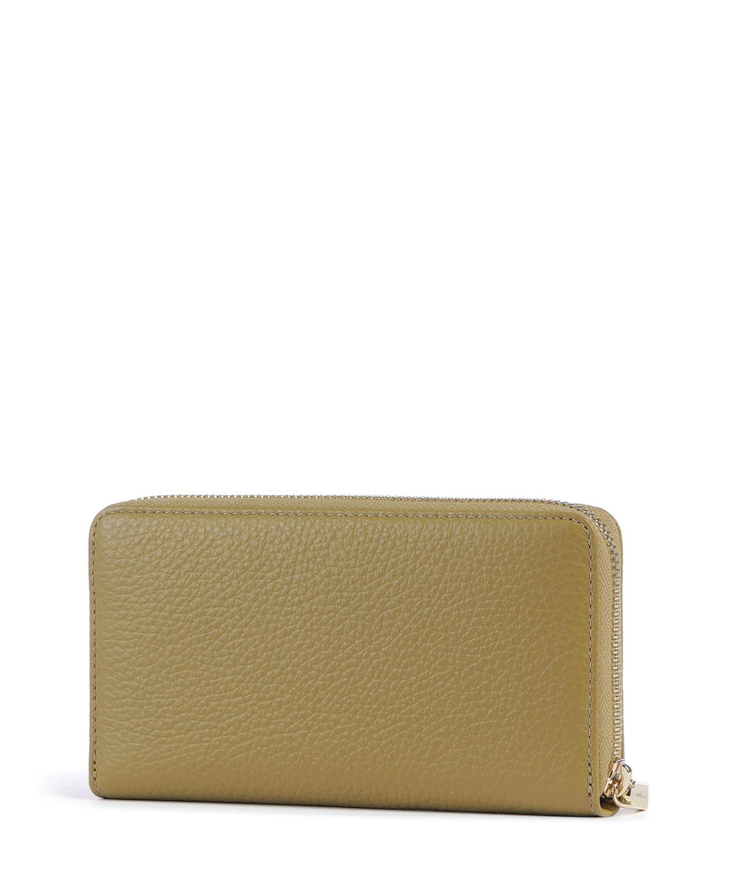 Coccinelle Metallic Soft RFID Wallet seagrass