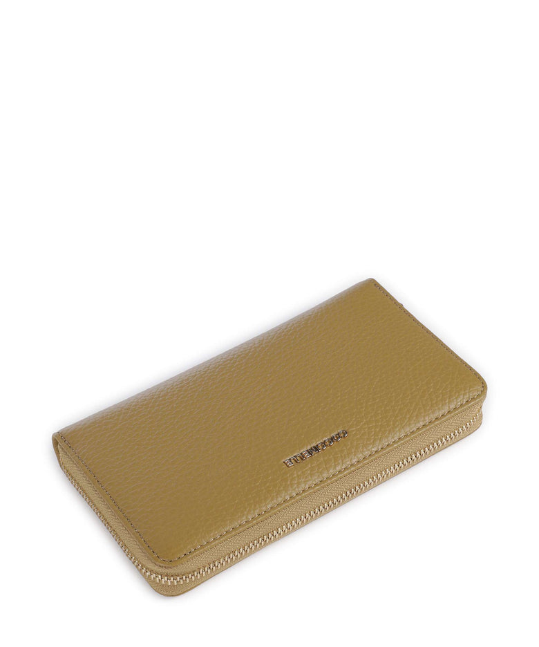 Coccinelle Metallic Soft Wallet seagrass