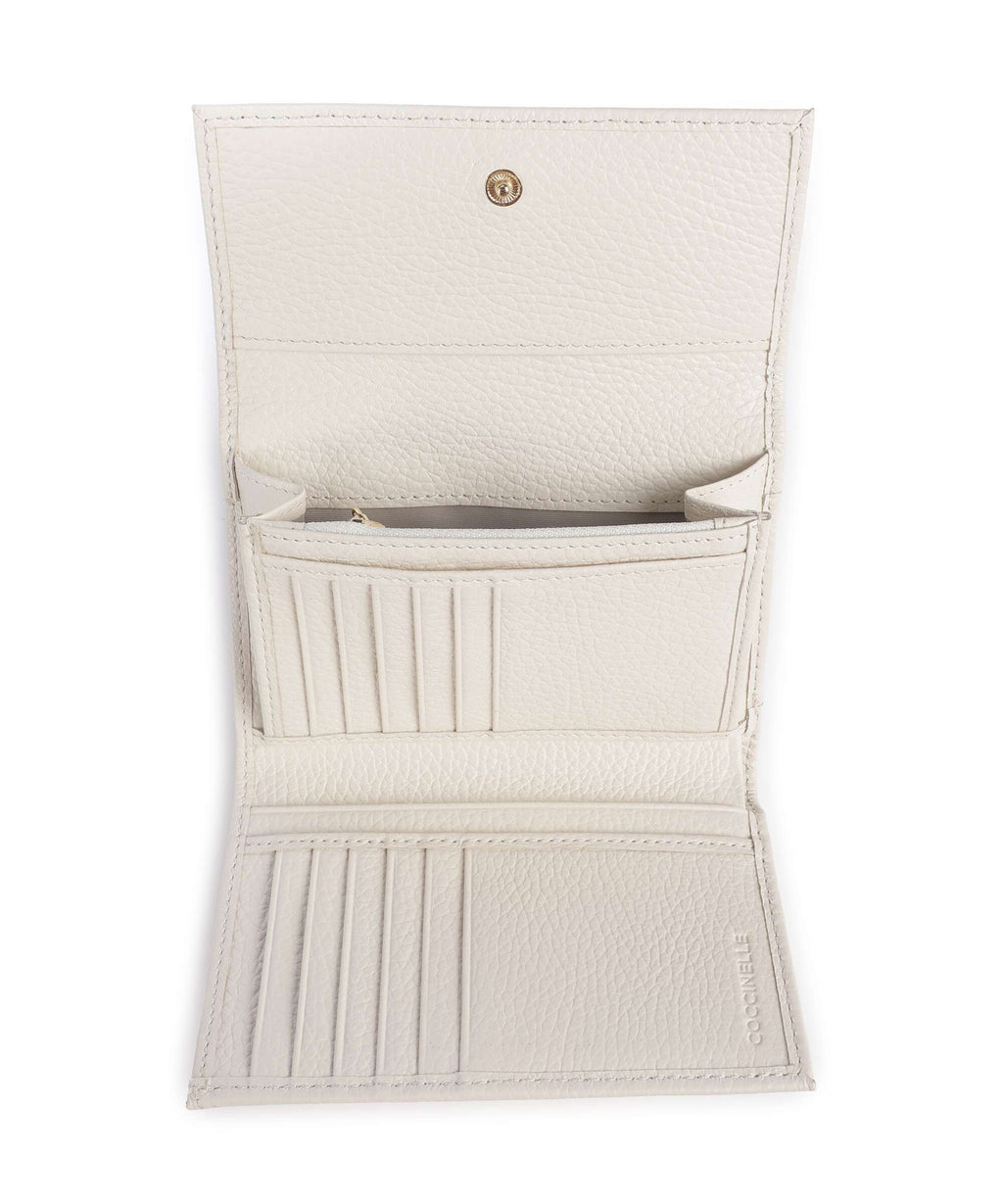Coccinelle Metallic Soft RFID Wallet pearl
