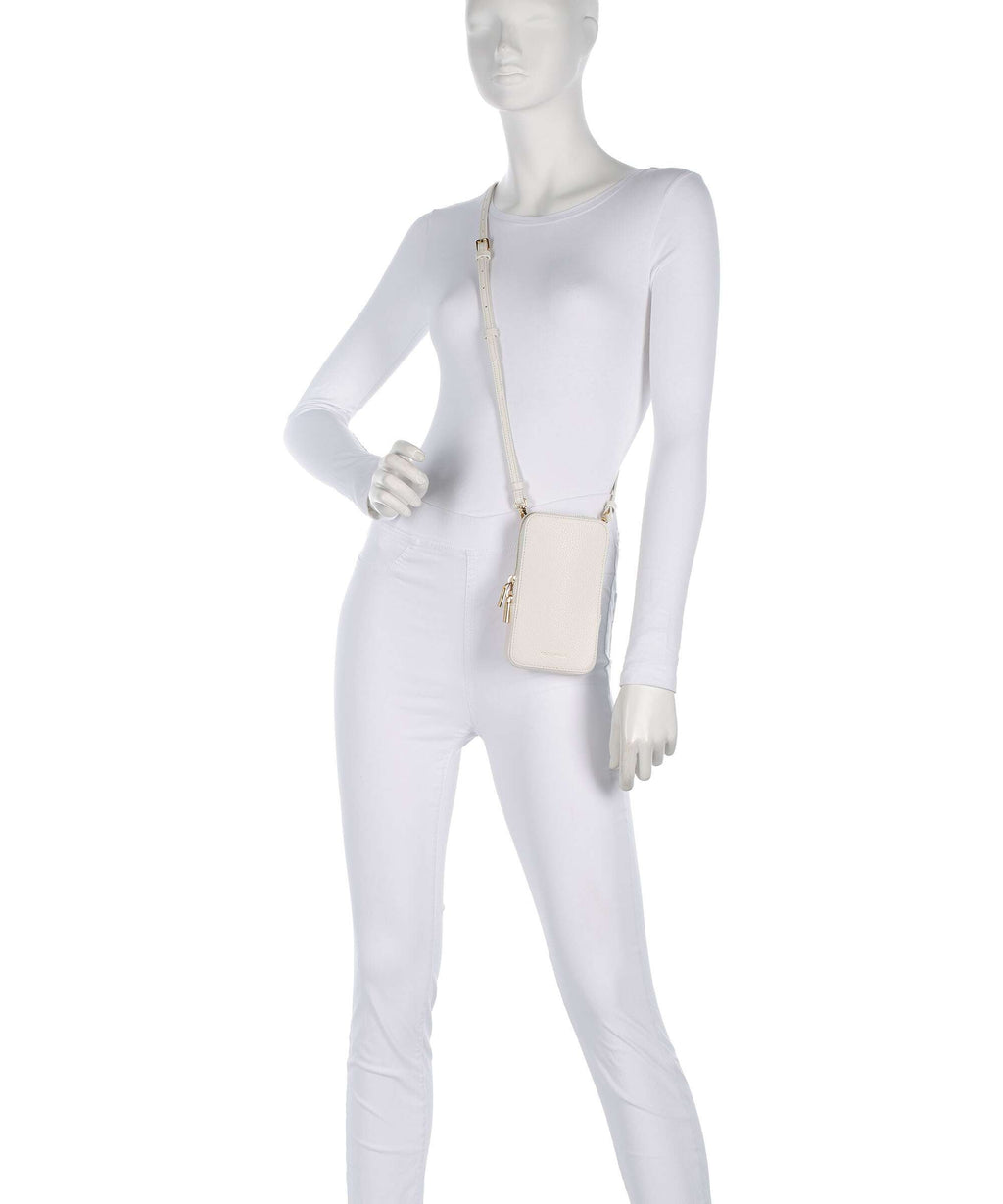 Coccinelle Flor Phone bag pearl