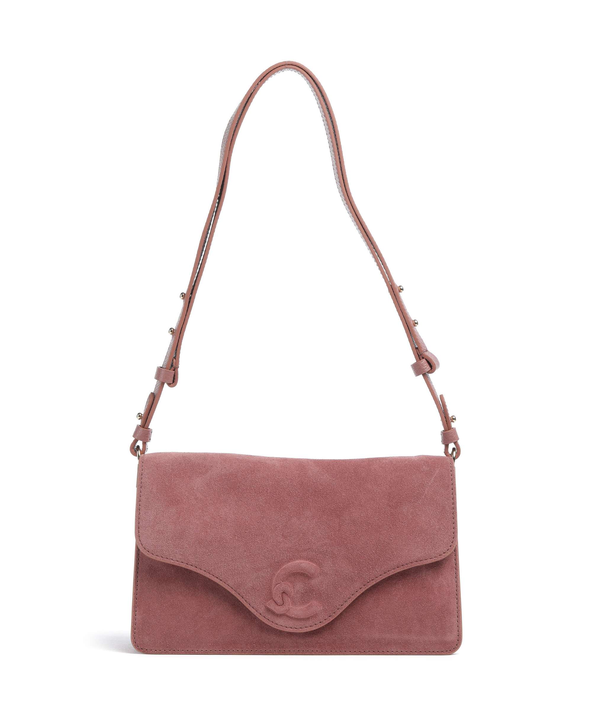 Coccinelle C-Me Softy Suede Shoulder bag winter rose