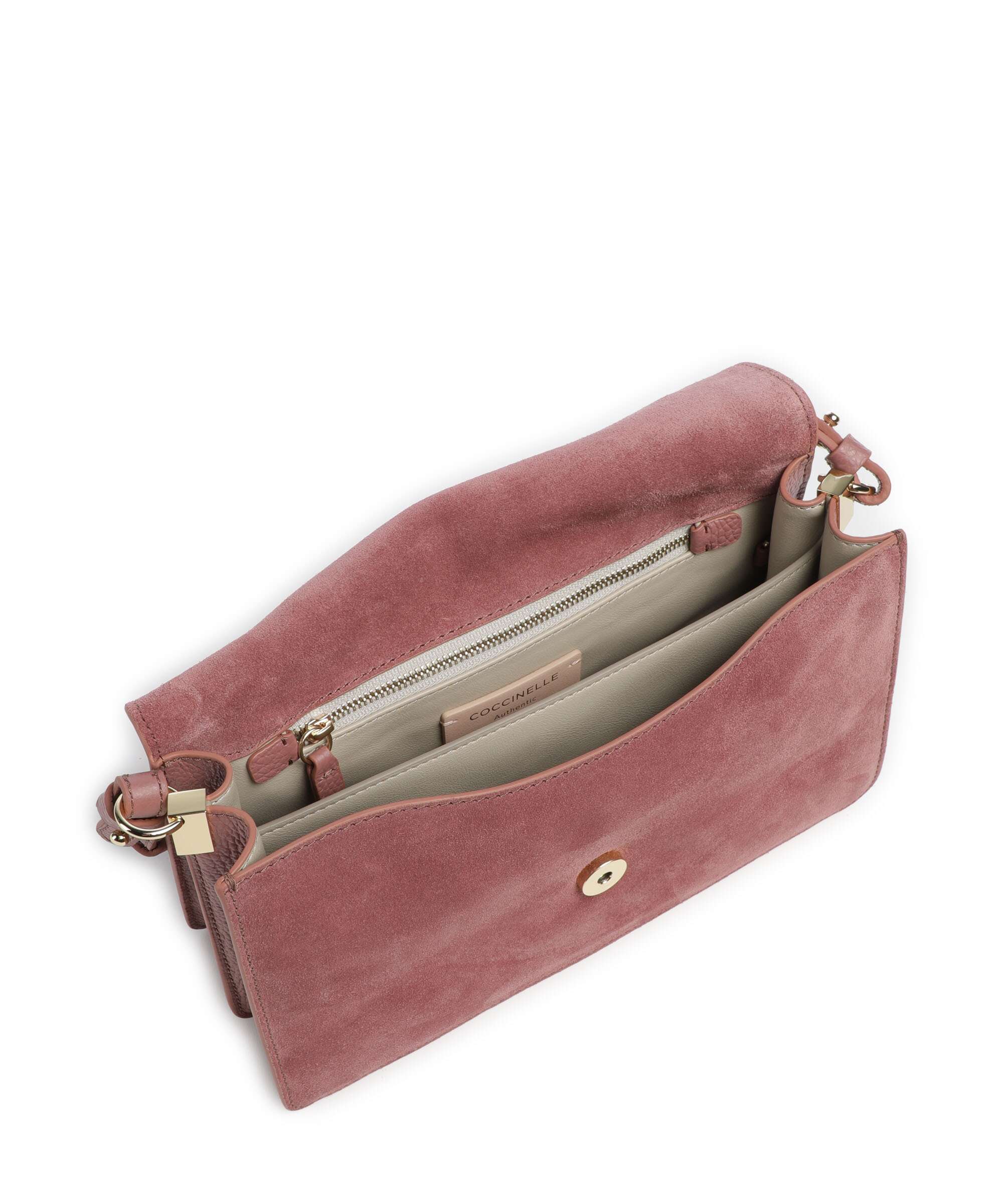 Coccinelle C-Me Softy Suede Shoulder bag winter rose