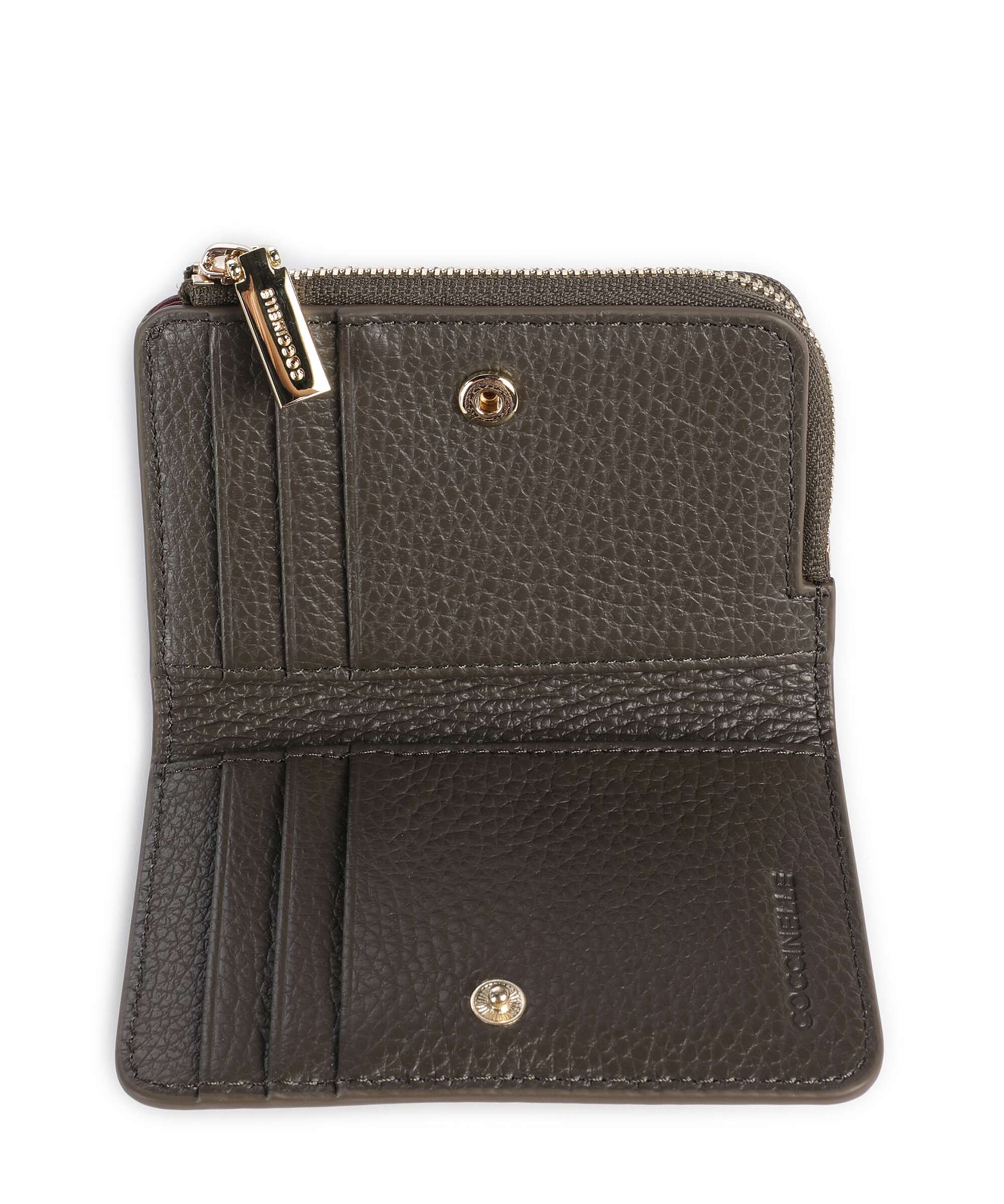Coccinelle Metallic Soft Wallet fango