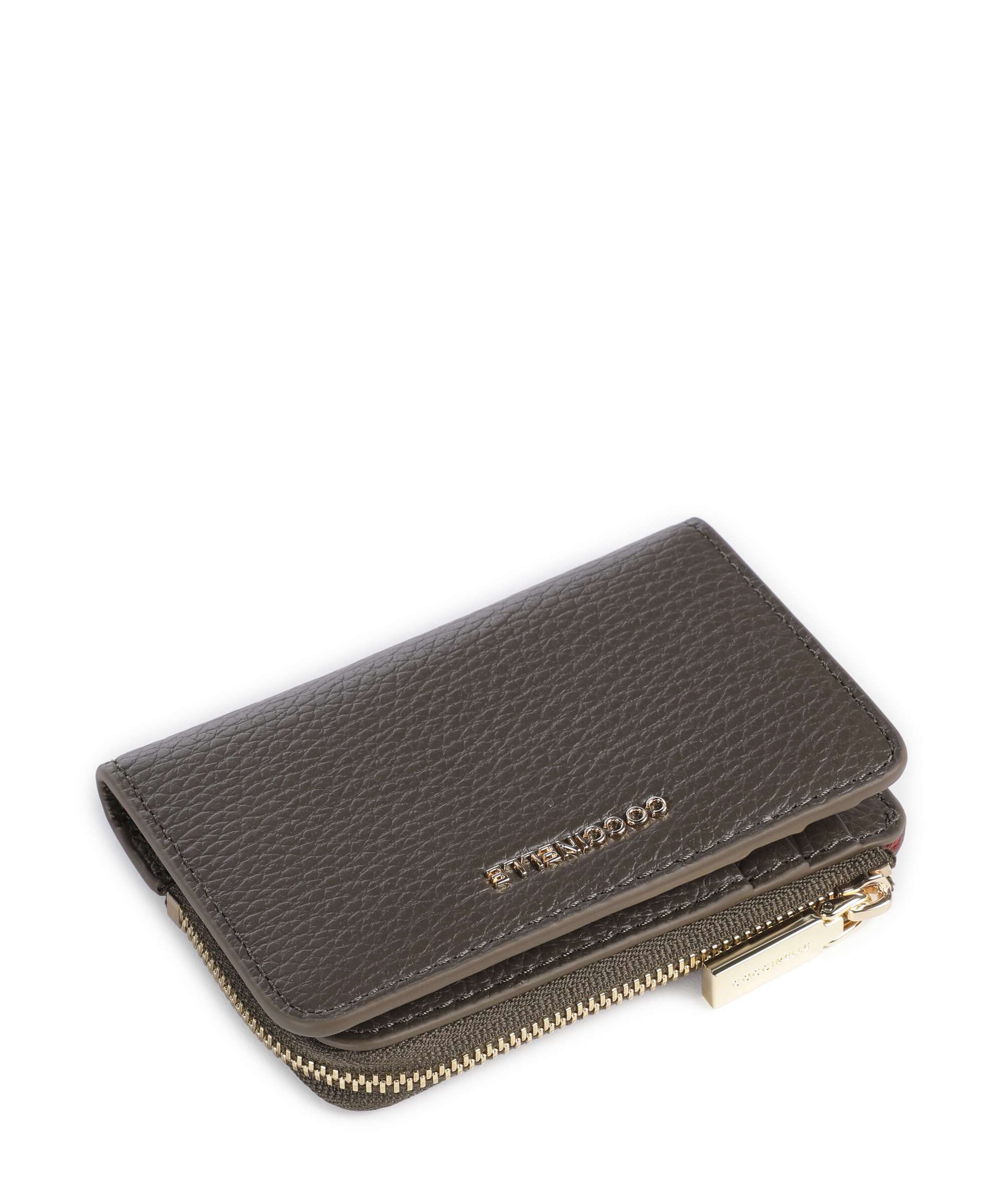 Coccinelle Metallic Soft Wallet fango